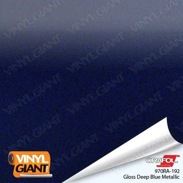 Orafol 970RA Gloss Deep Blue Metallic Vinyl Wrap Film 192